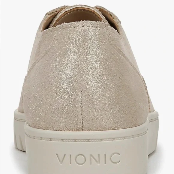 NWOT 🆕 Vionic Callie Women's Sneaker Gold Metallic Size 9 - Picture 3 of 9